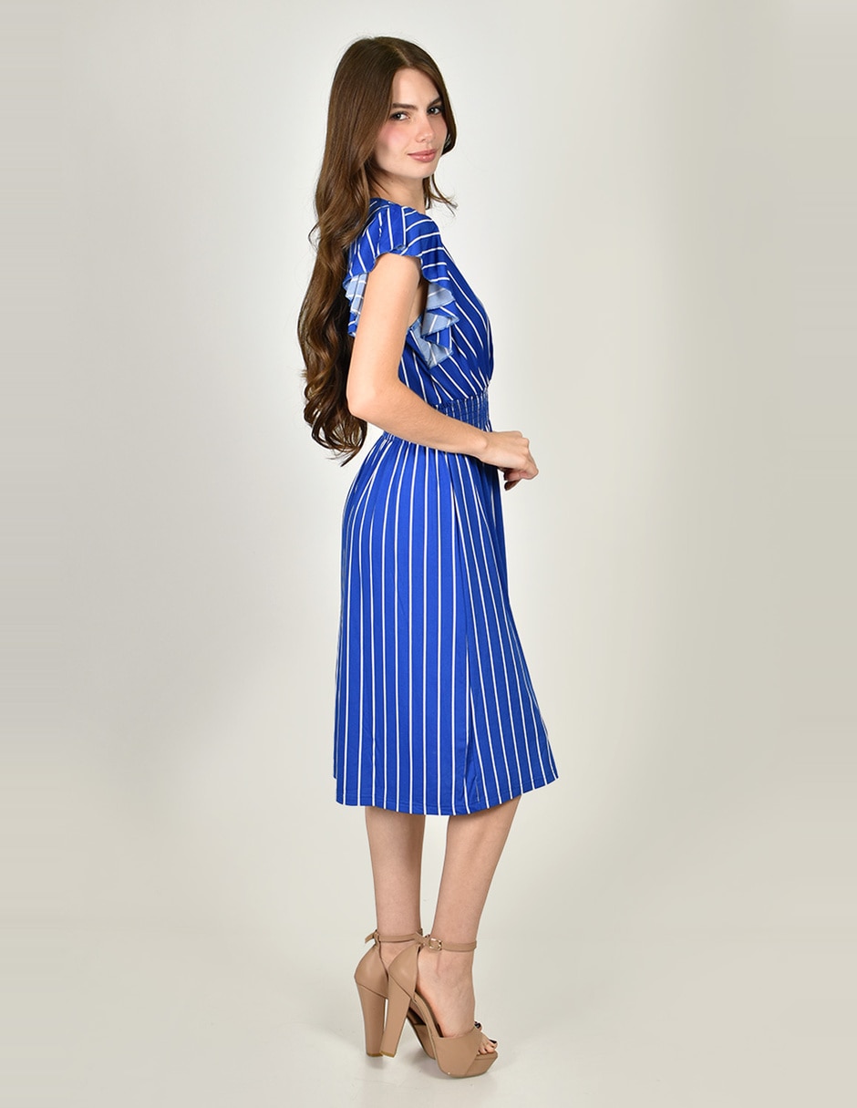 Vestido a la rodilla casual Roman Fashion para mujer