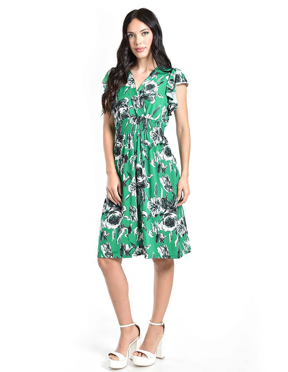 Vestido a la rodilla casual para mujer