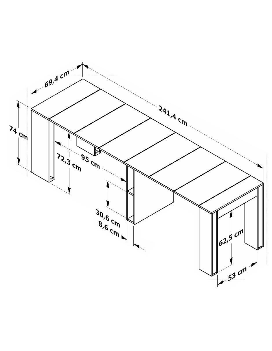 Mesa extensible 10