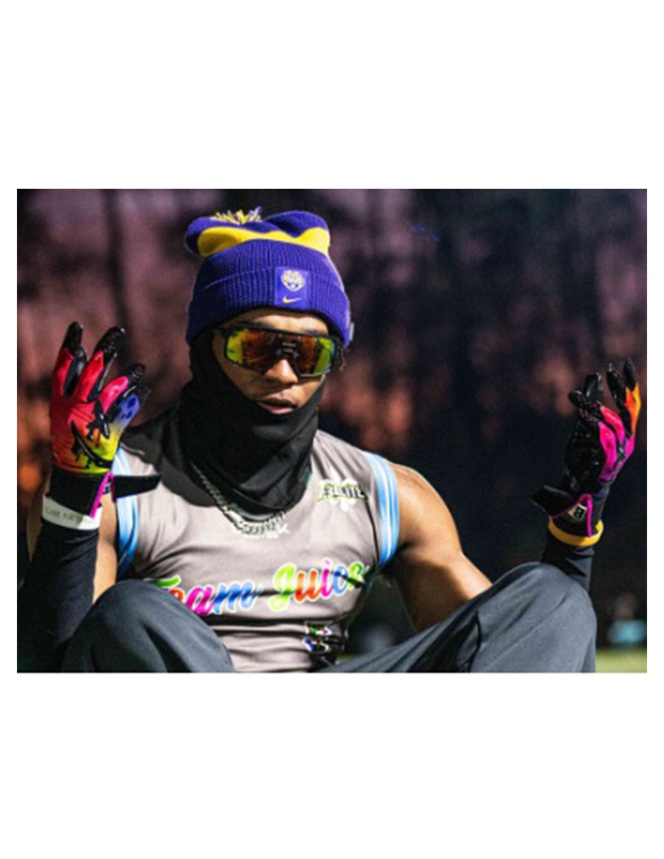 Guantes de receptor para fútbol americano adulto 3