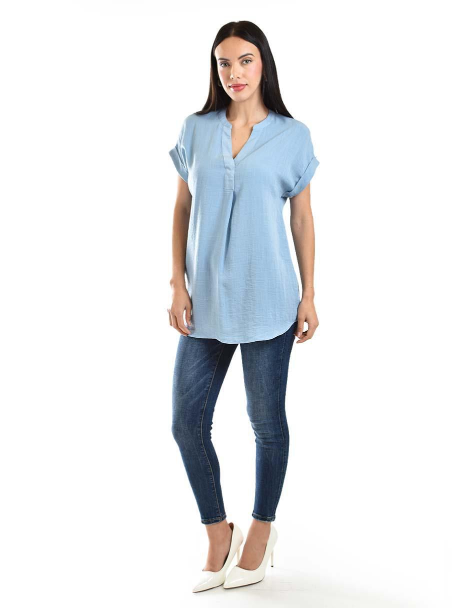 Blusa manga corta para mujer 5