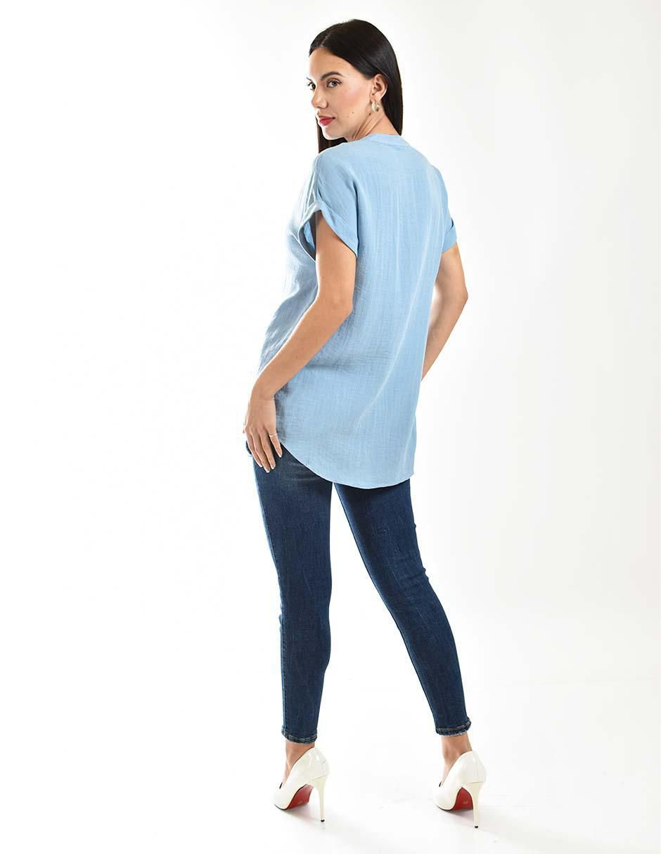 Blusa manga corta para mujer 6
