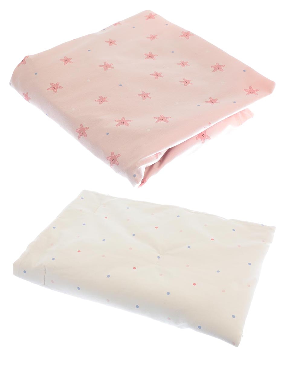 Juego de cuna Conchas para bebé niña 2 piezas