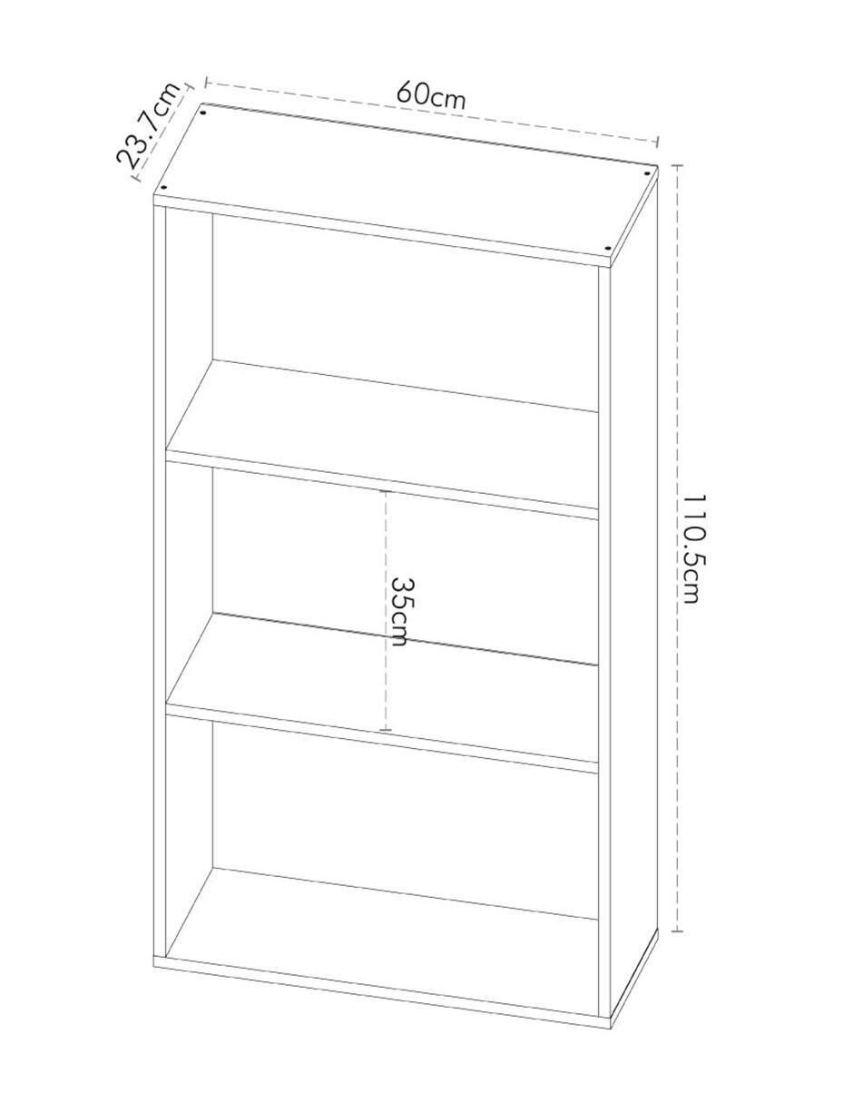Librero armable Altamira de MDF 4