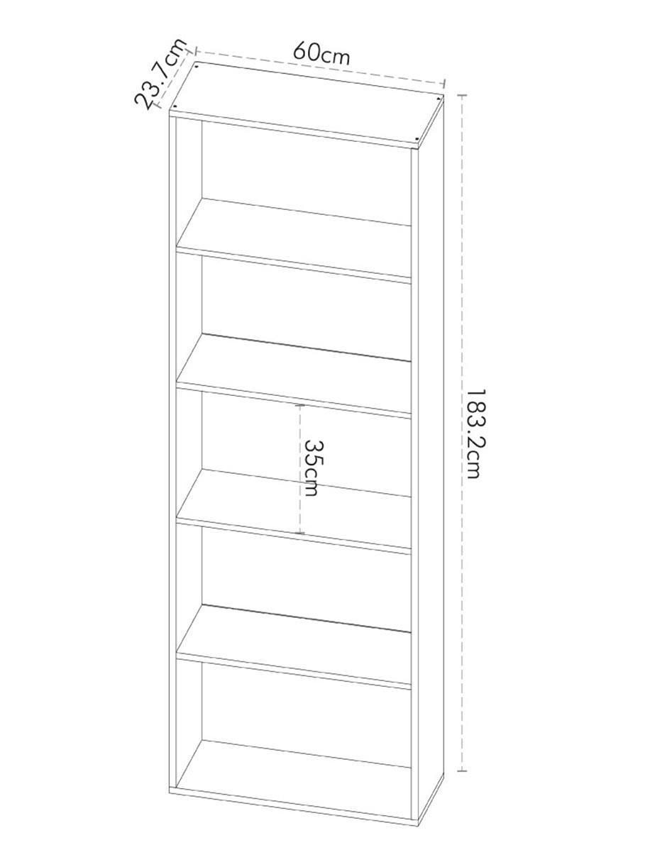 Librero armable Altamira de MDF 4