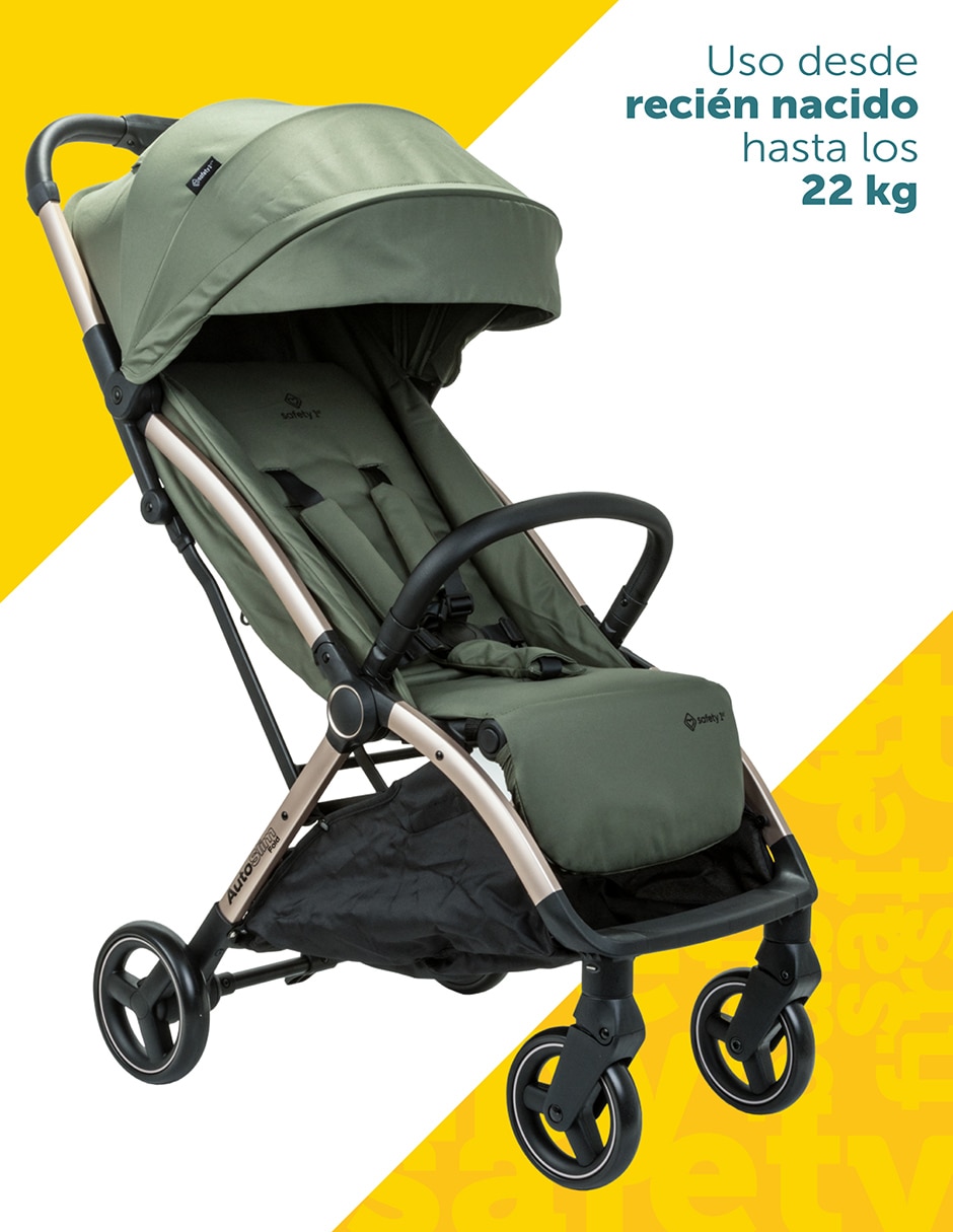 Carriola estándar Auto Slim Fold de poliéster 3