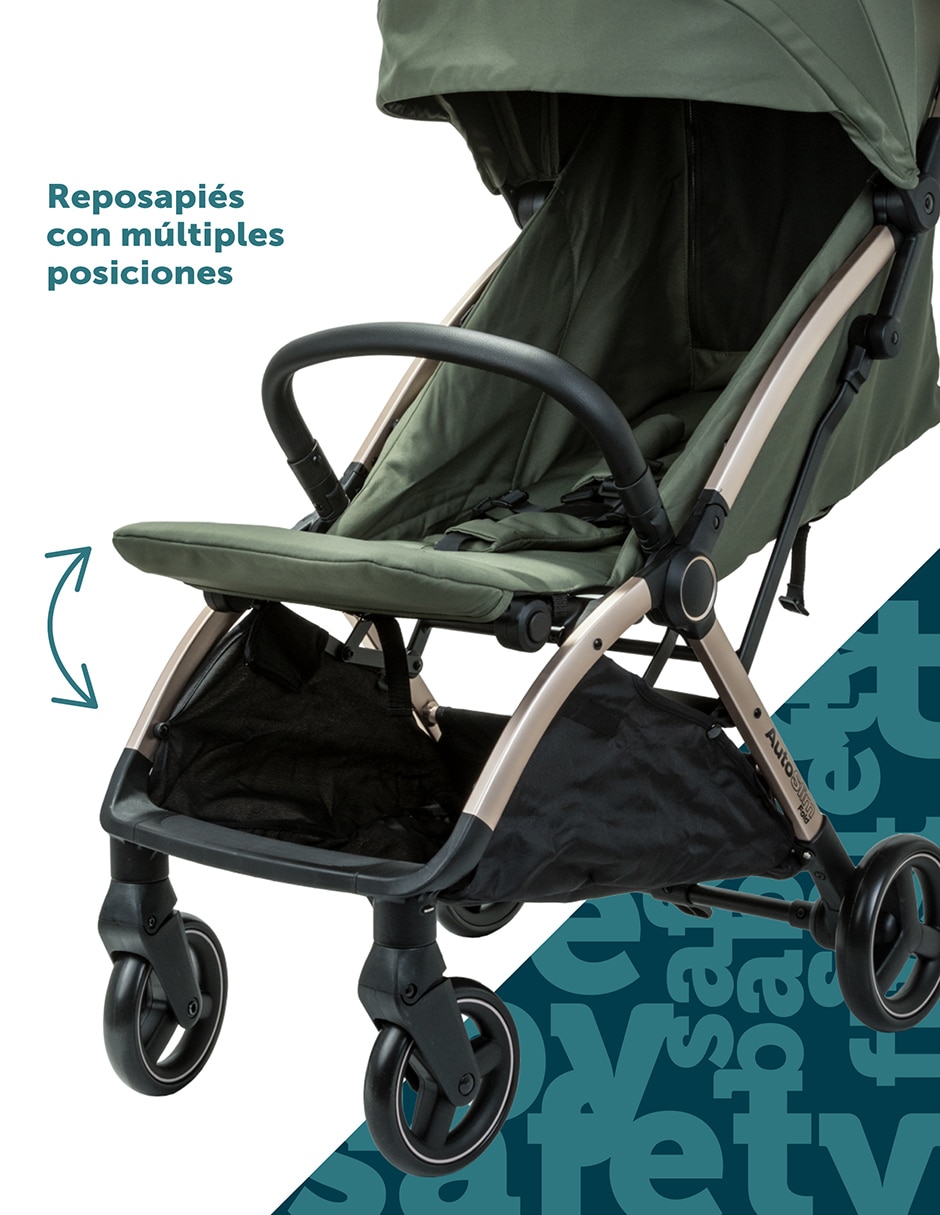 Carriola estándar Auto Slim Fold de poliéster 8