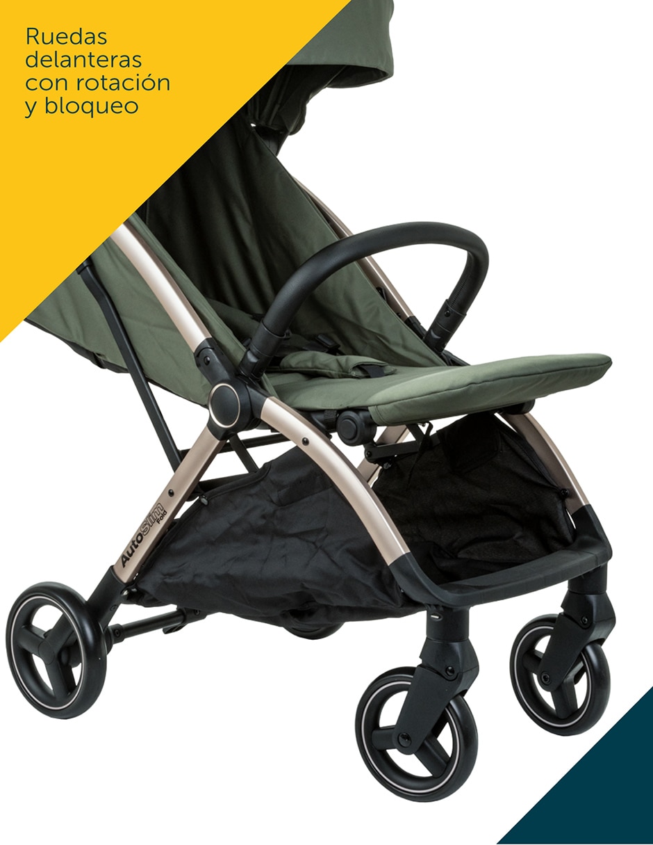 Carriola estándar Auto Slim Fold de poliéster 10