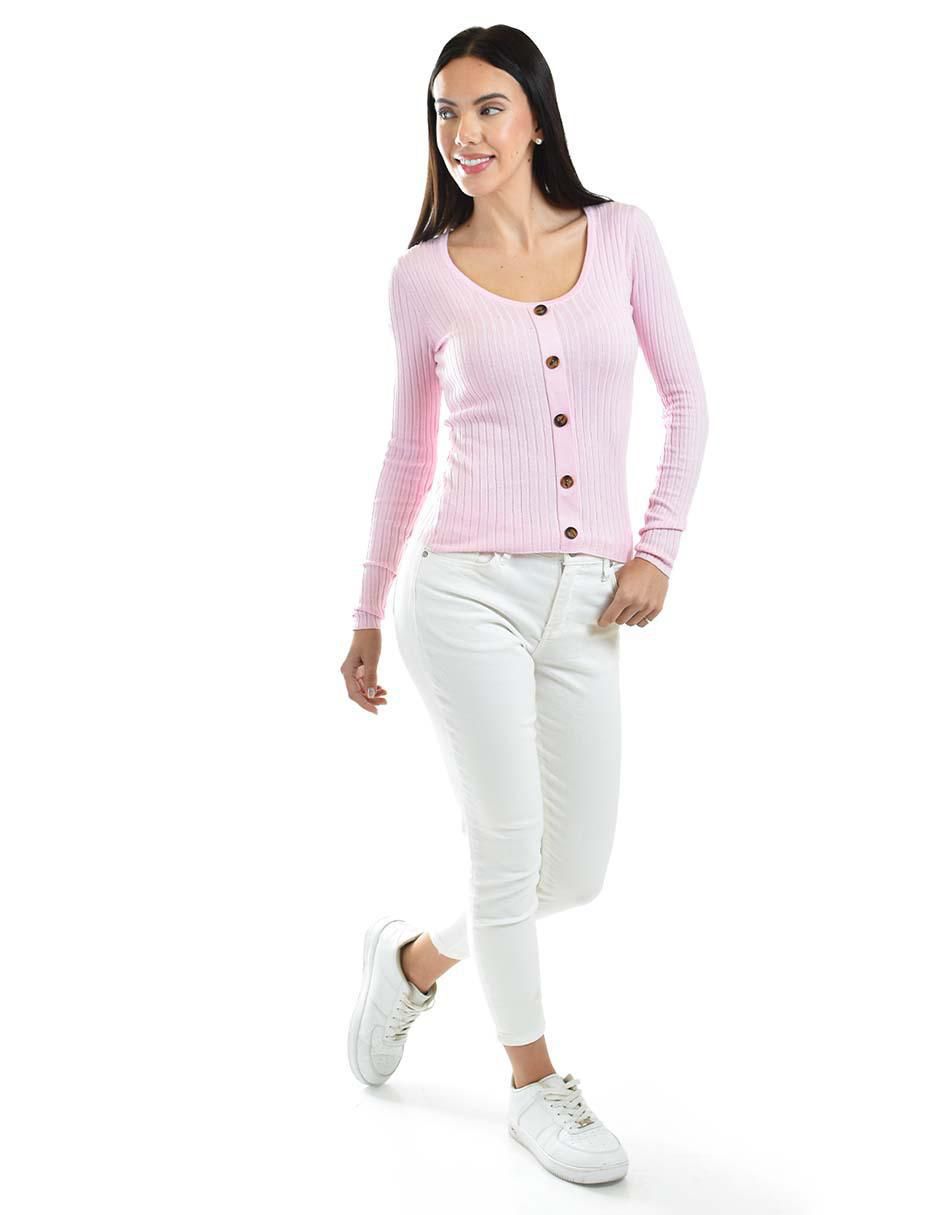 Suéter cuello redondo para mujer 5