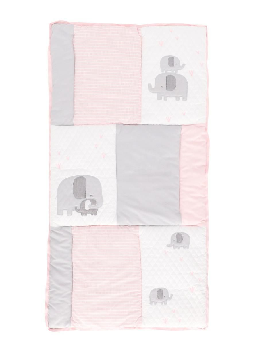 Juego de cuna Elefantes para bebé niña 4 piezas