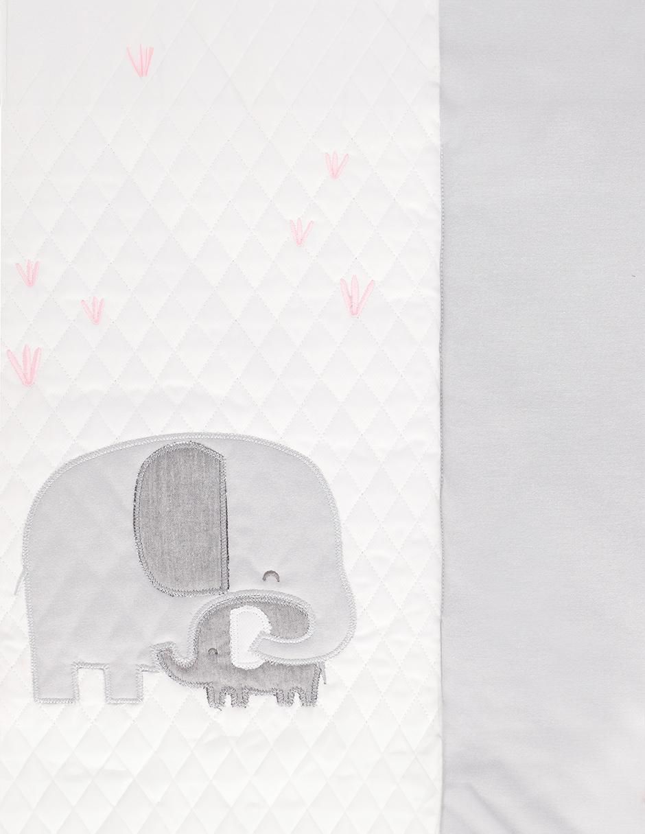 Juego de cuna Elefantes para bebé niña 4 piezas