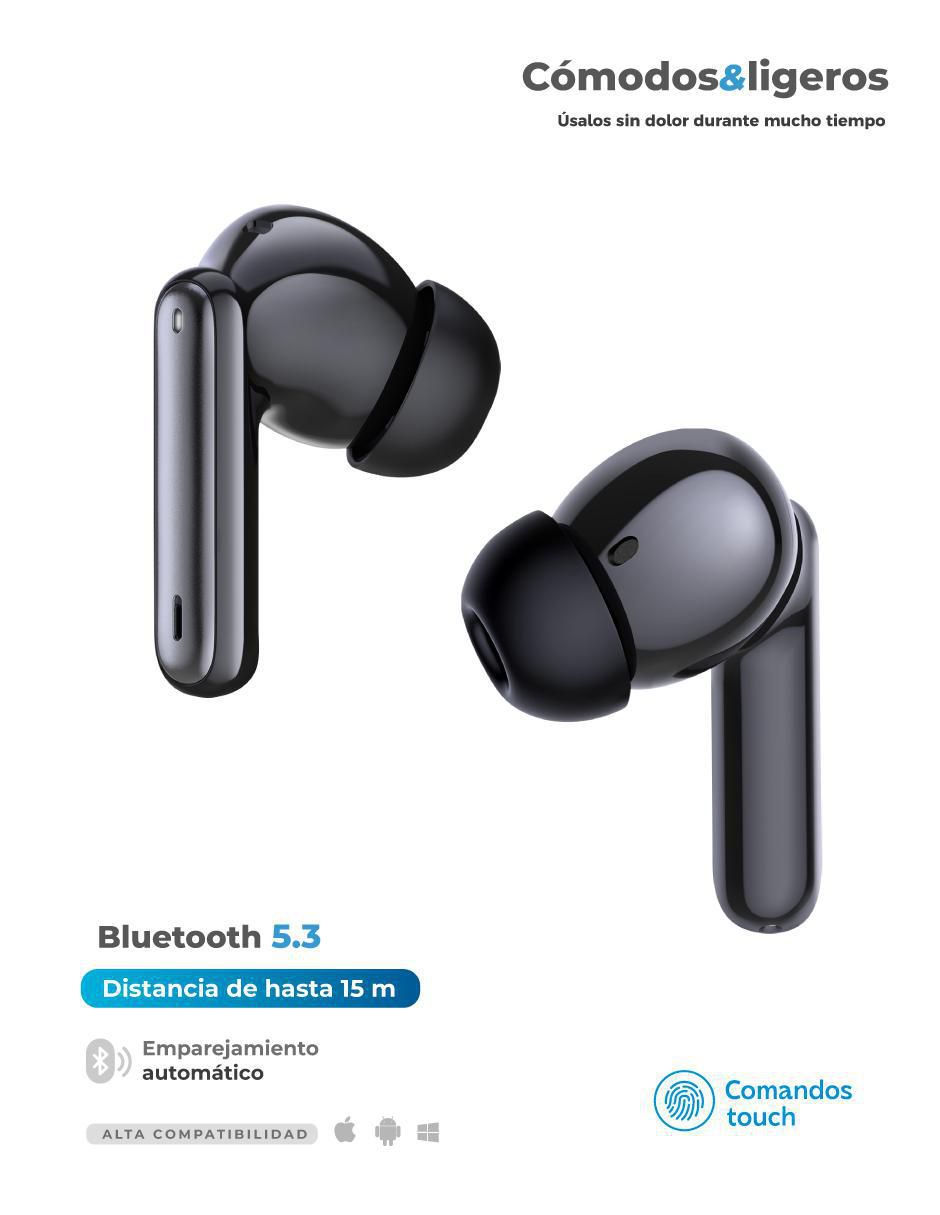 Audífonos In-Ear Noizen Serenity inalámbricos con cancelación de ruido 3