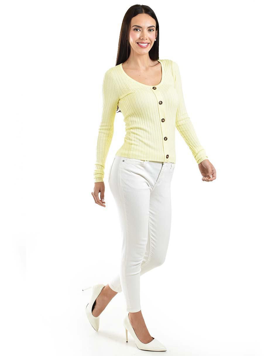 Suéter cuello redondo para mujer