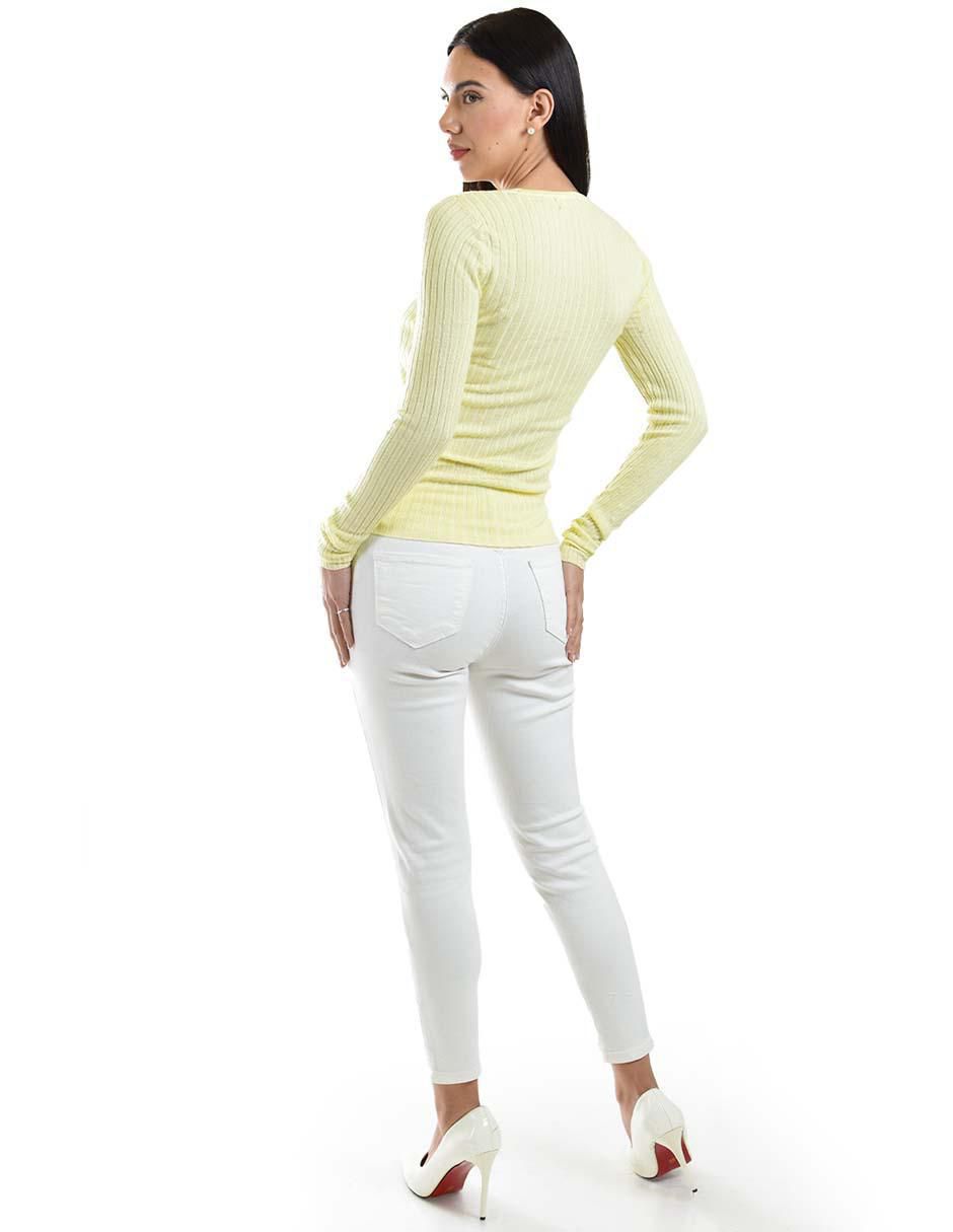 Suéter cuello redondo para mujer 5