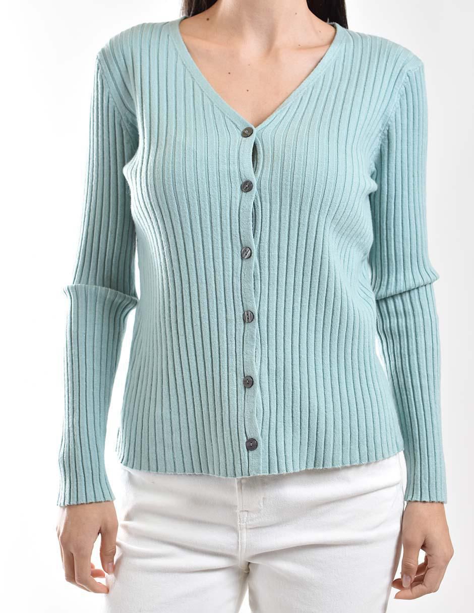Suéter cuello V para mujer 3