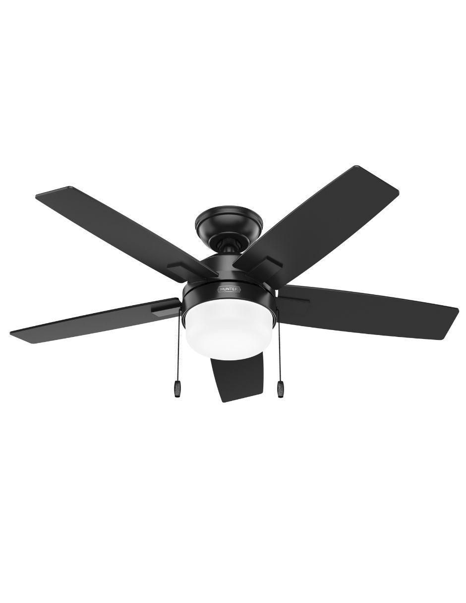 VENTILADOR DE TECHO 52486 HUNTE, NEGRO