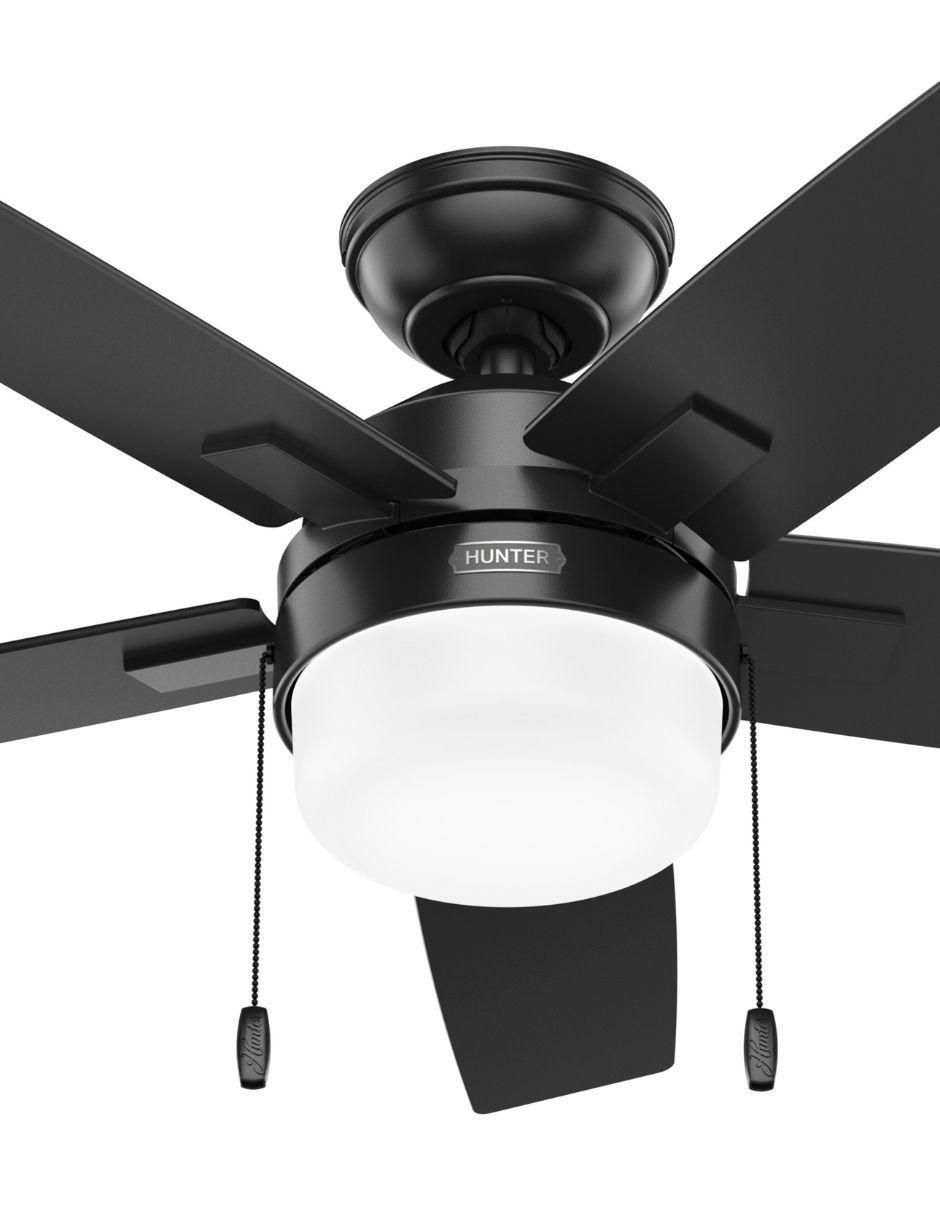 VENTILADOR DE TECHO 52486 HUNTE, NEGRO