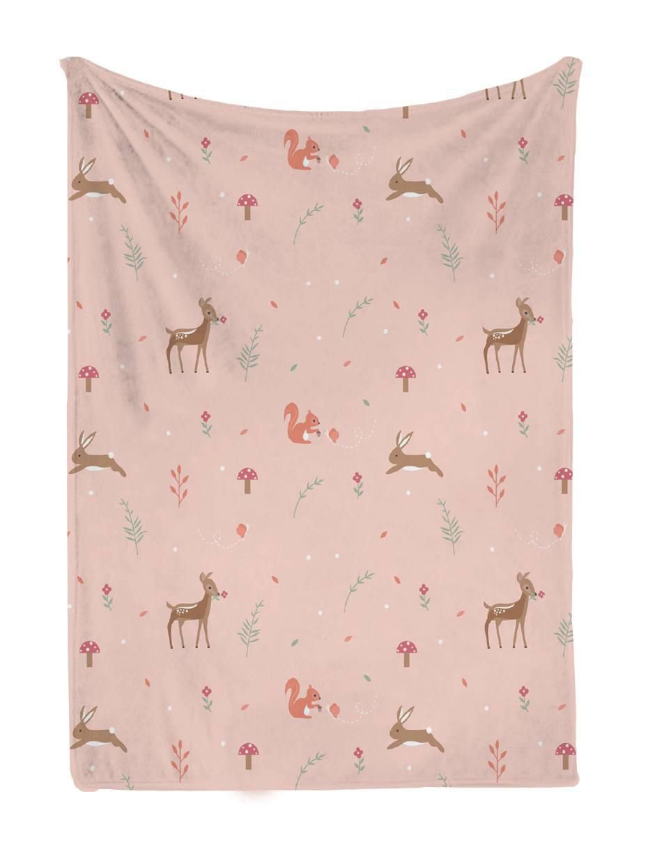 Frazada de tejido de punto Venado Rosa 5