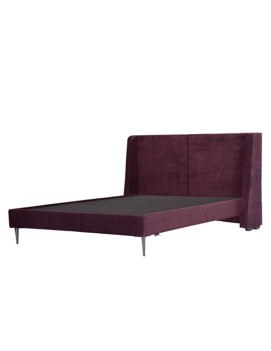 Cama milan slim de madera y tela 3