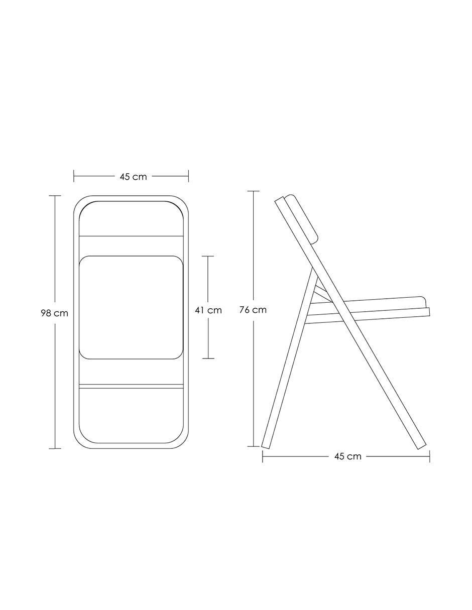 Silla plegable set 4 piezas 8
