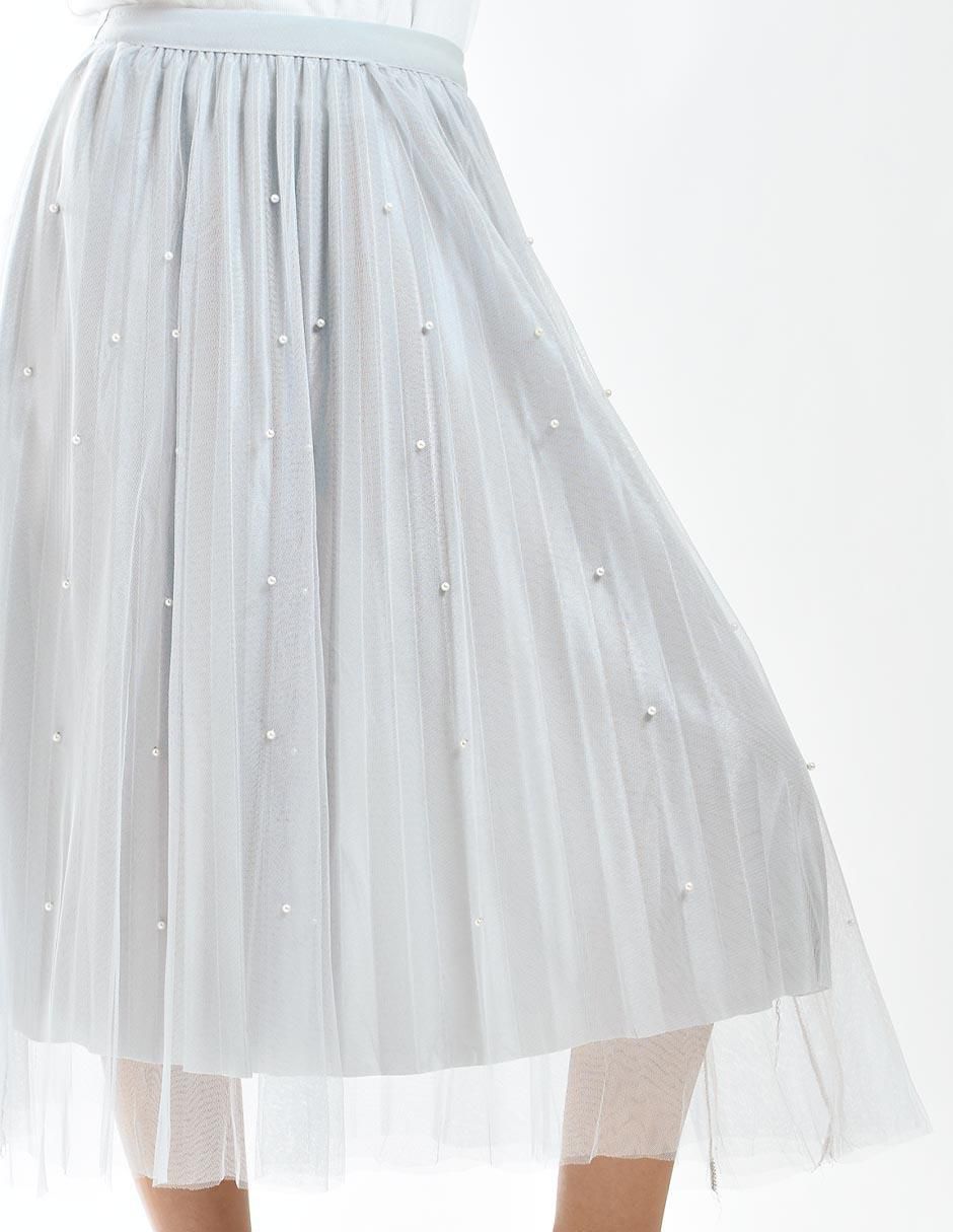 Falda midi con pretina