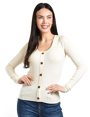 Suéter cuello redondo para mujer Suéter cuello redondo para mujer