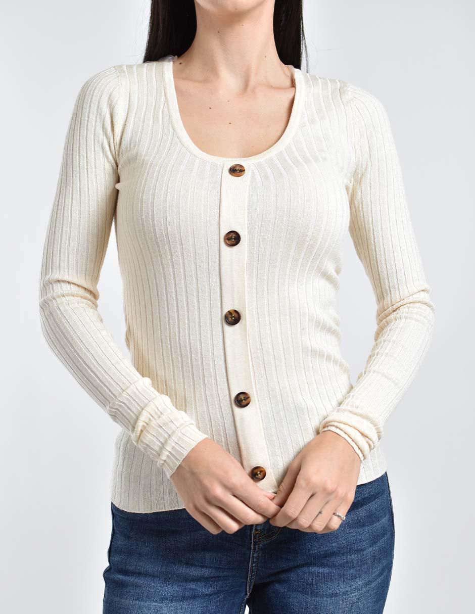 Suéter cuello redondo para mujer 3