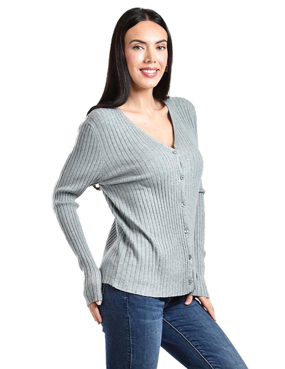 Suéter cuello V para mujer 5