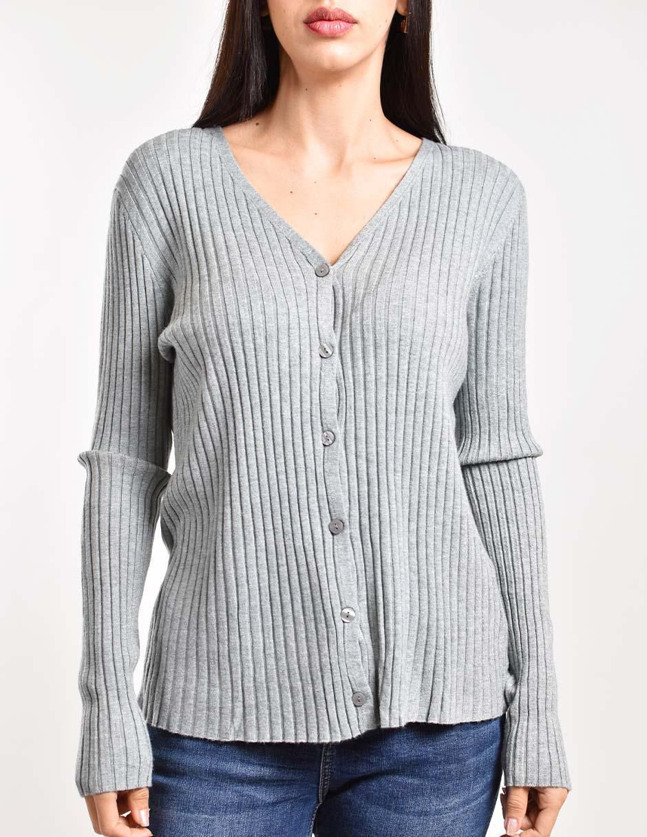 Suéter cuello V para mujer 3