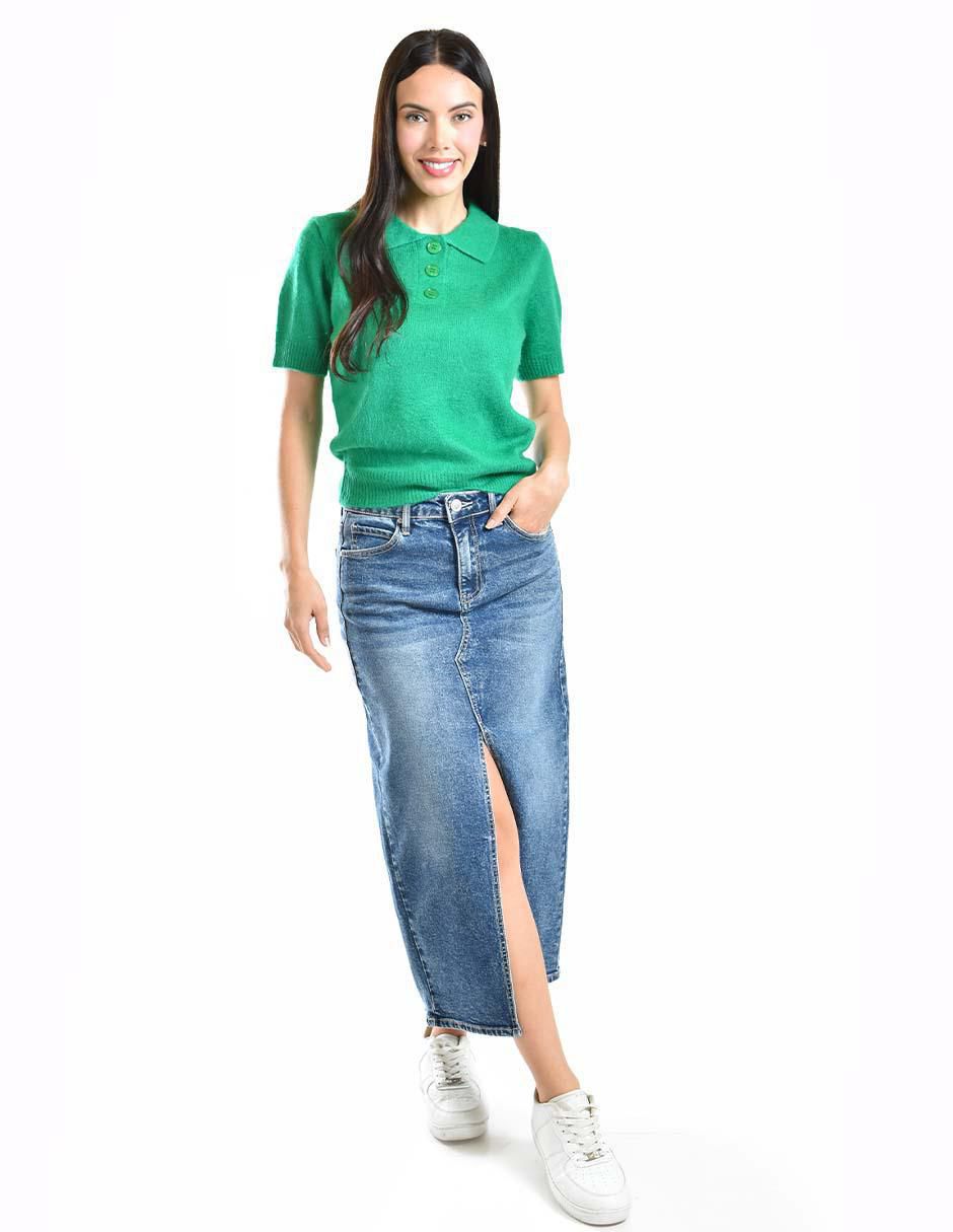 Blusa Roman Fashion manga corta para mujer