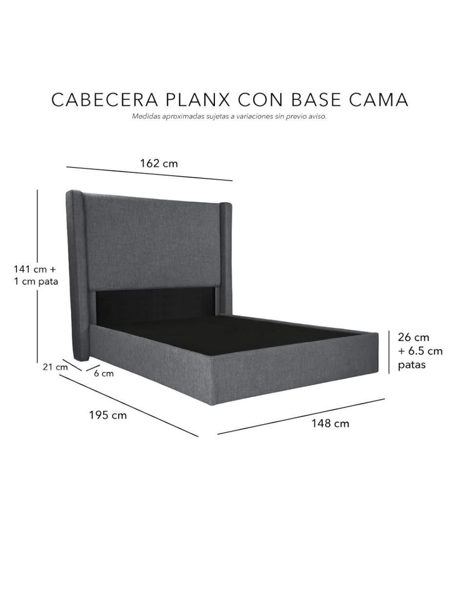 Cama plans base de madera y tela 6