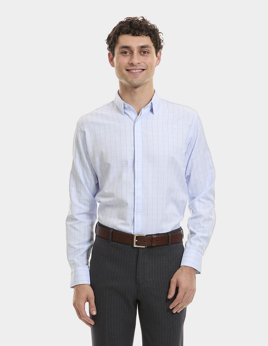 Camisa de vestir manga larga para hombre