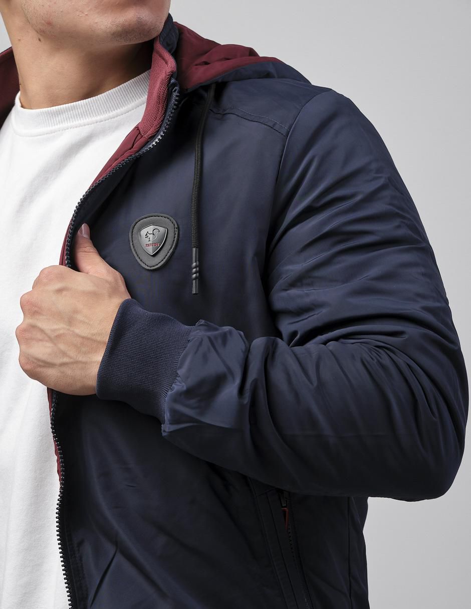 Chamarra casual con capucha para hombre 4