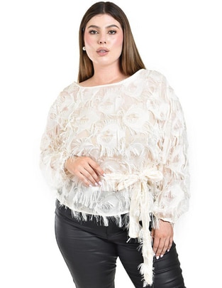 Blusa manga larga para mujer
