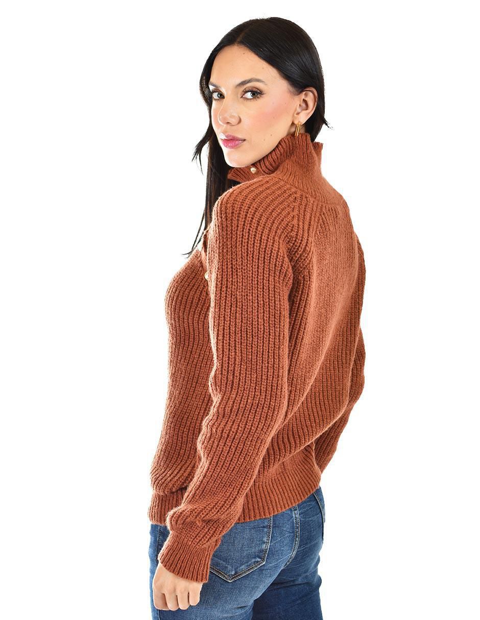 Suéter cuello alto para mujer