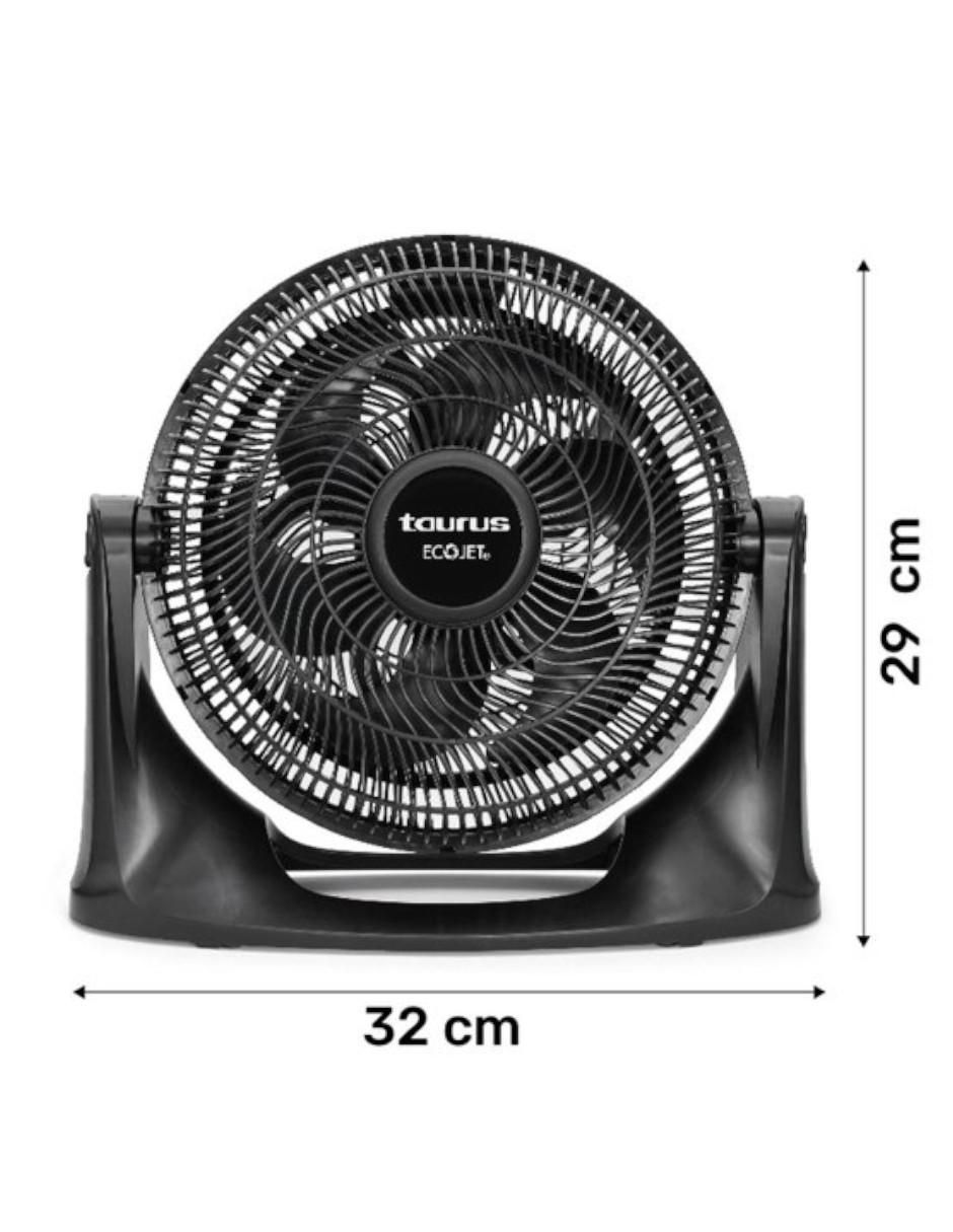 VENTILADOR DE PISO TURBINE TAUR, NEGRO 3