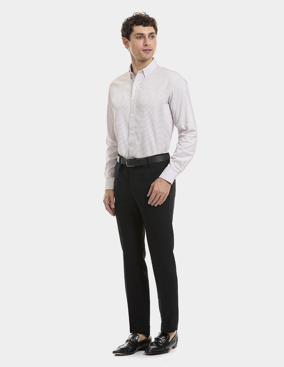 Camisa de vestir de algodón manga larga para hombre 5