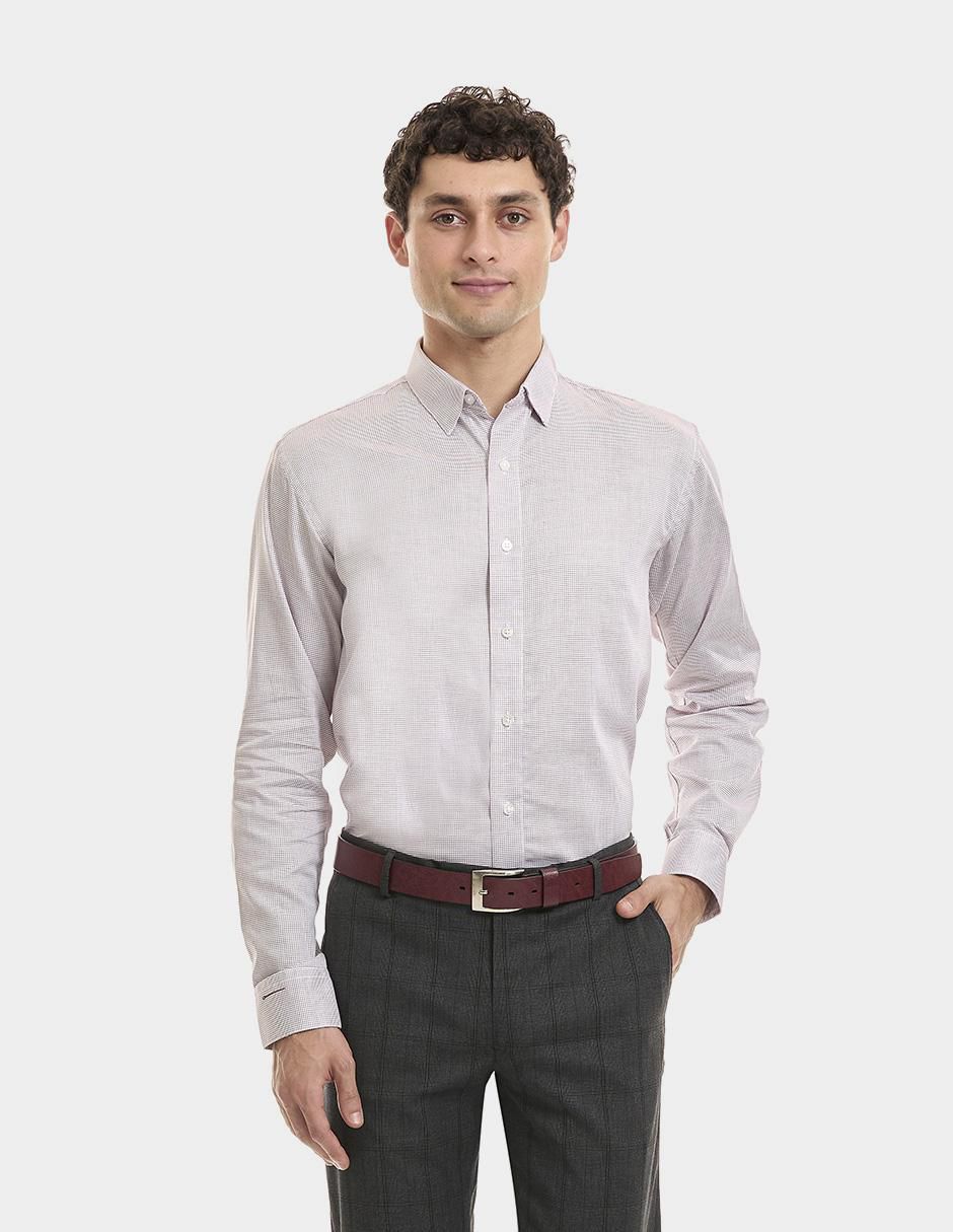 Camisa de vestir de algodón manga larga para hombre Camisa de vestir de algodón manga larga para hombre
