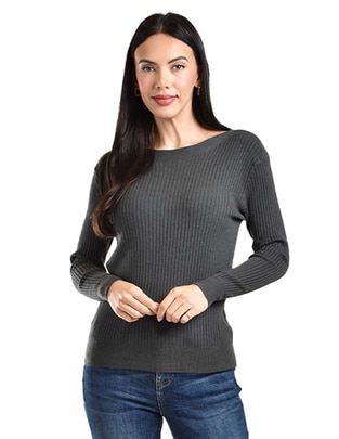 Suéter cuello redondo para mujer Suéter cuello redondo para mujer
