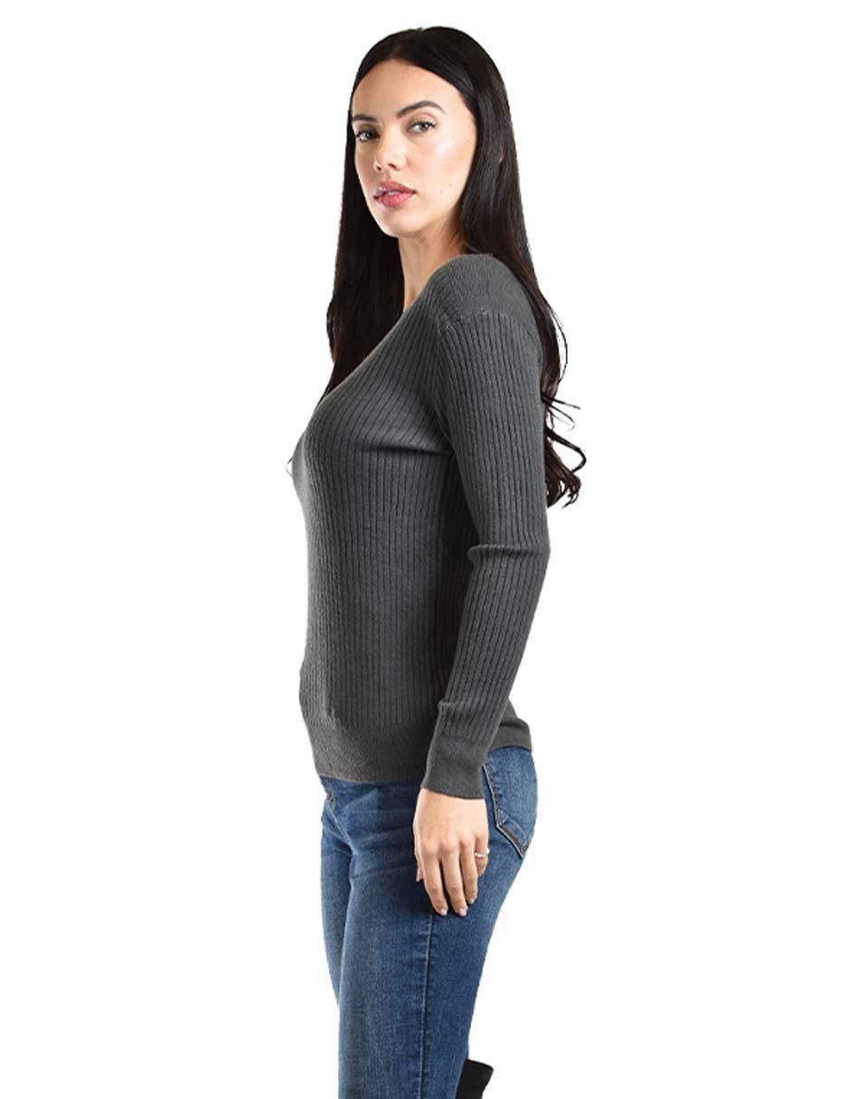 Suéter cuello redondo para mujer