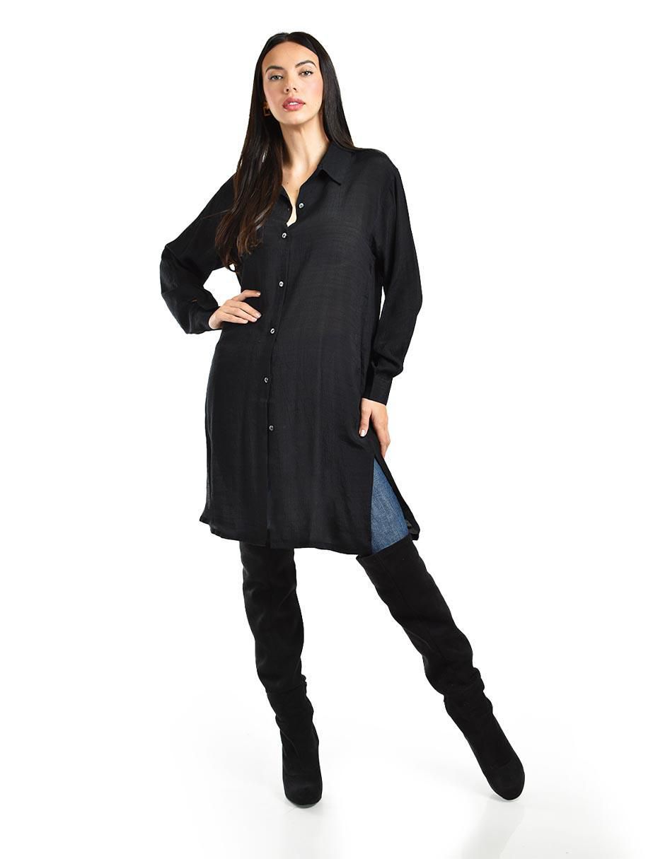 Blusa camisera Roman Fashion manga larga para mujer
