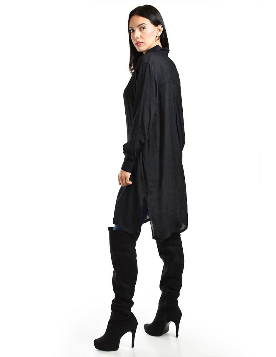 Blusa camisera Roman Fashion manga larga para mujer
