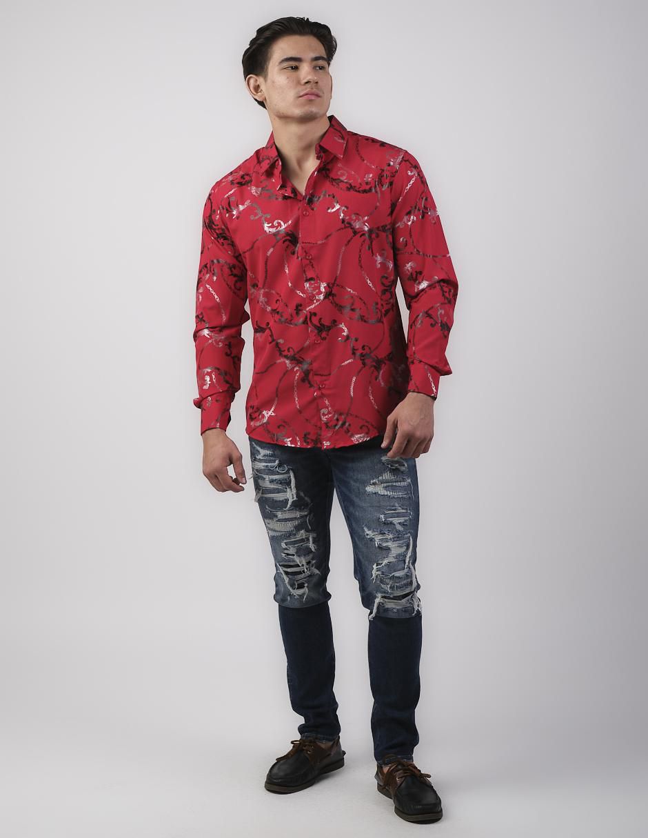 Camisa casual de algodón manga larga para hombre 3