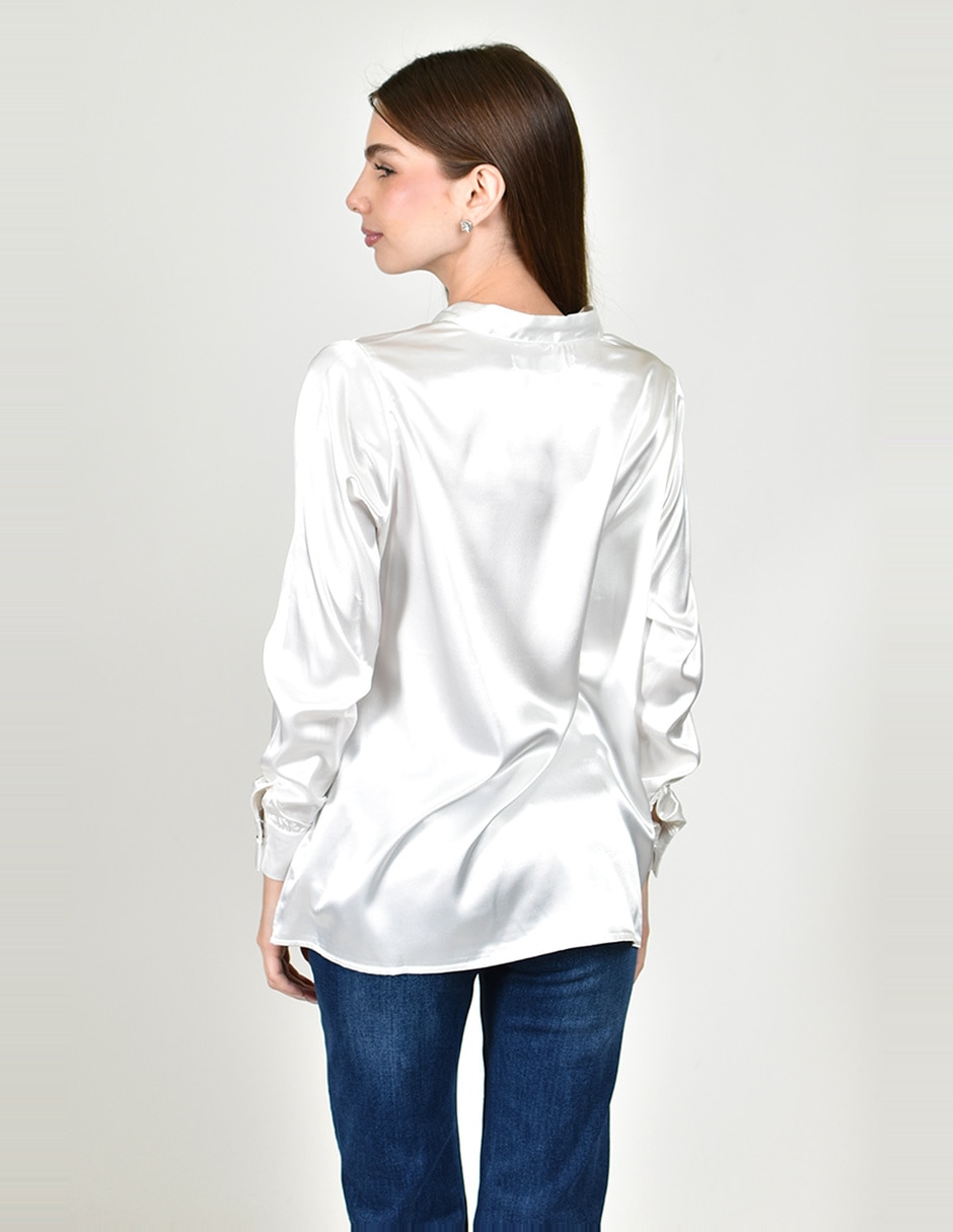 Blusa manga larga para mujer 8