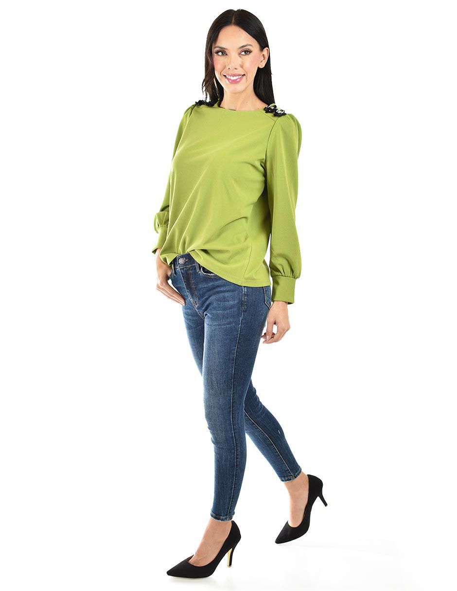 Blusa manga larga para mujer 7