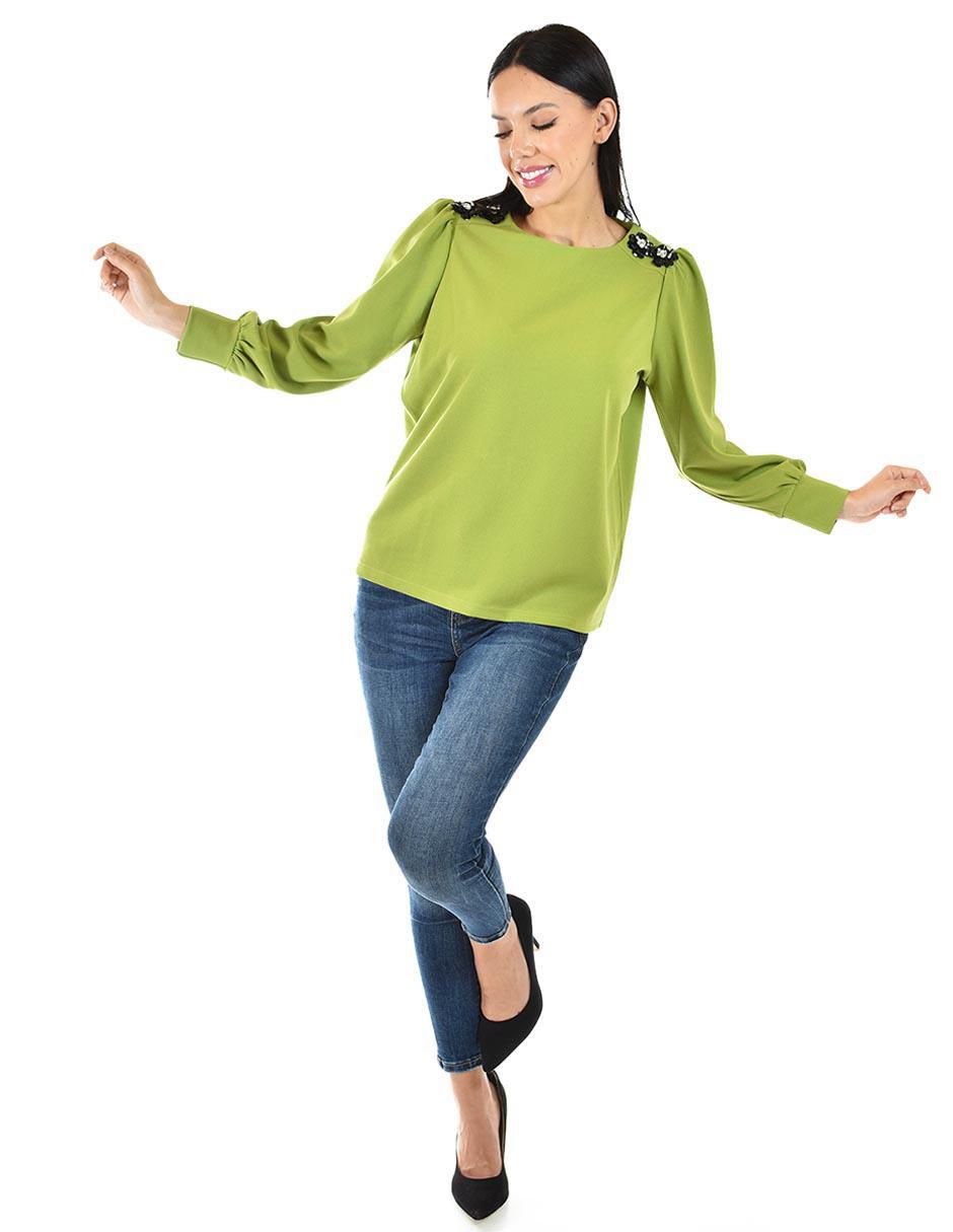 Blusa manga larga para mujer 10