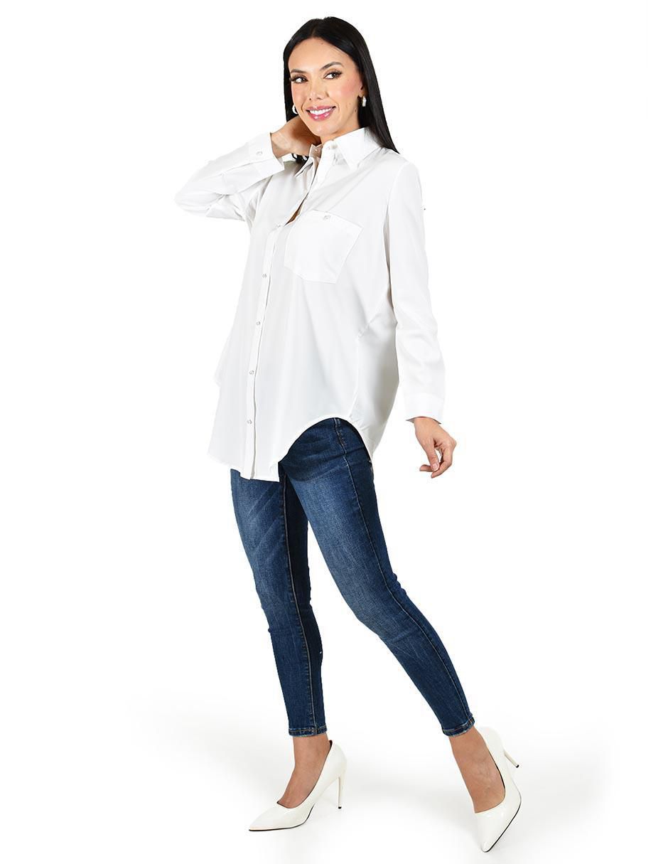Blusa Roman Fashion manga larga para mujer