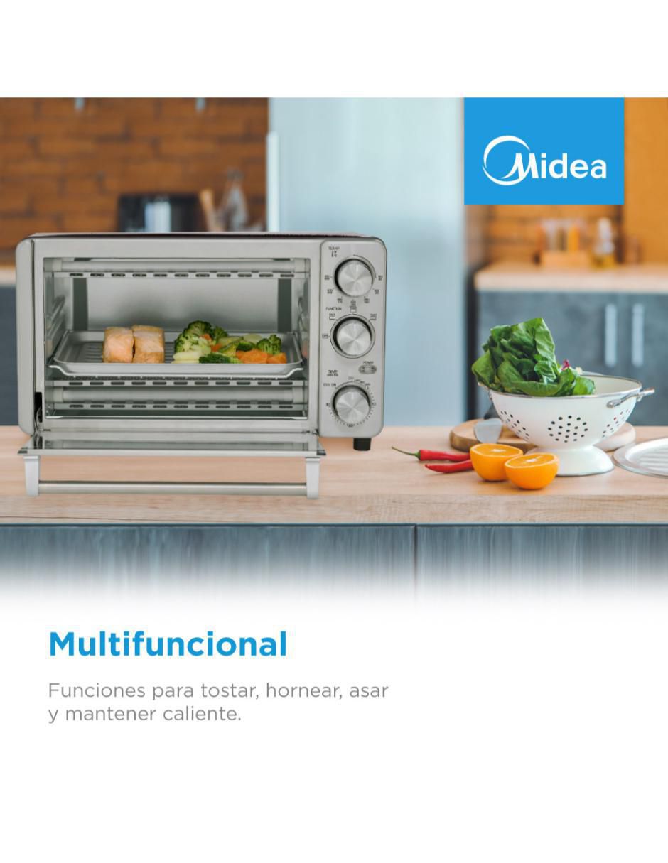 TOSTADOR MET12A2MSS MIDEA, GRIS ACERO