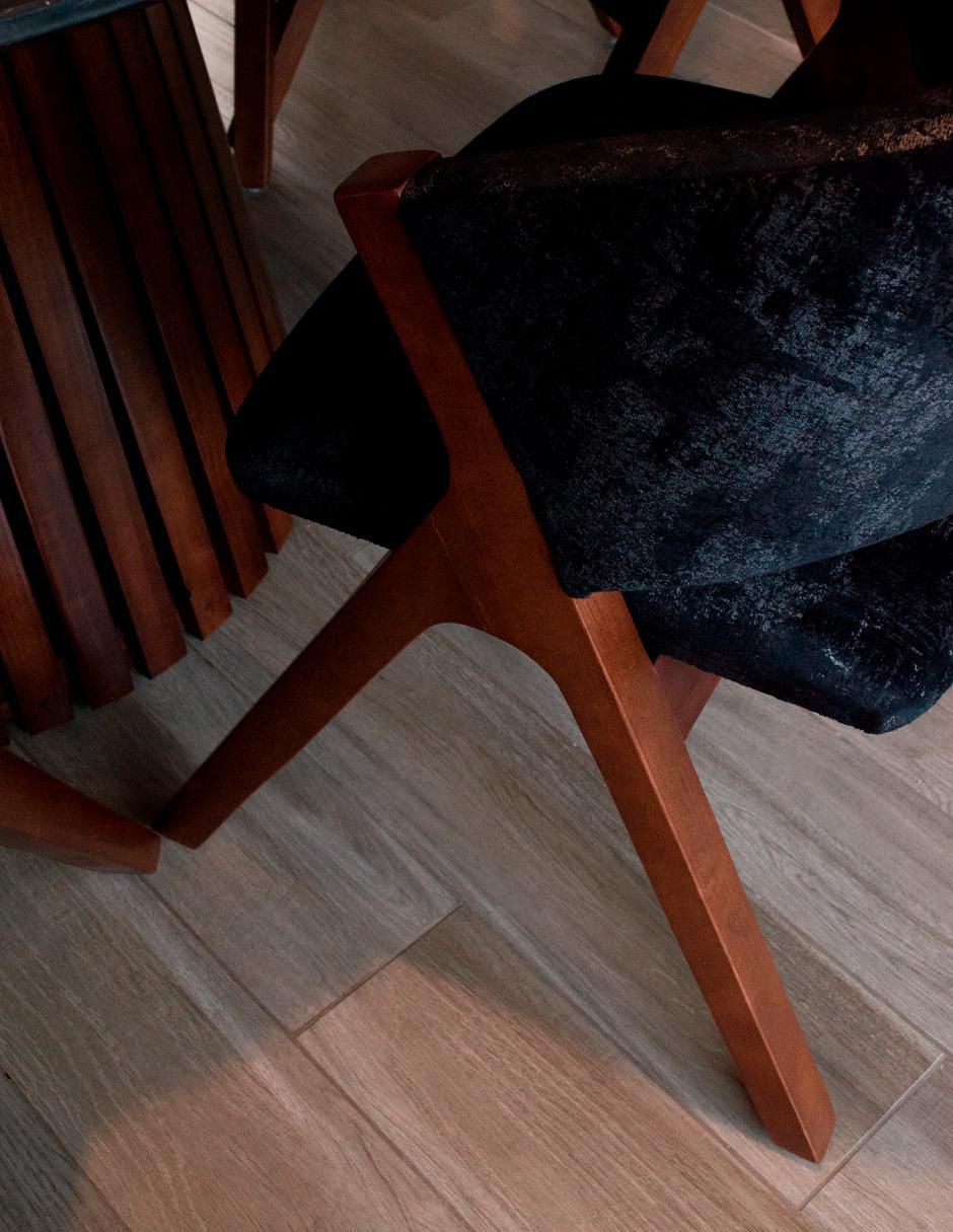 Set de sillas 6 piezas de madera pino 6