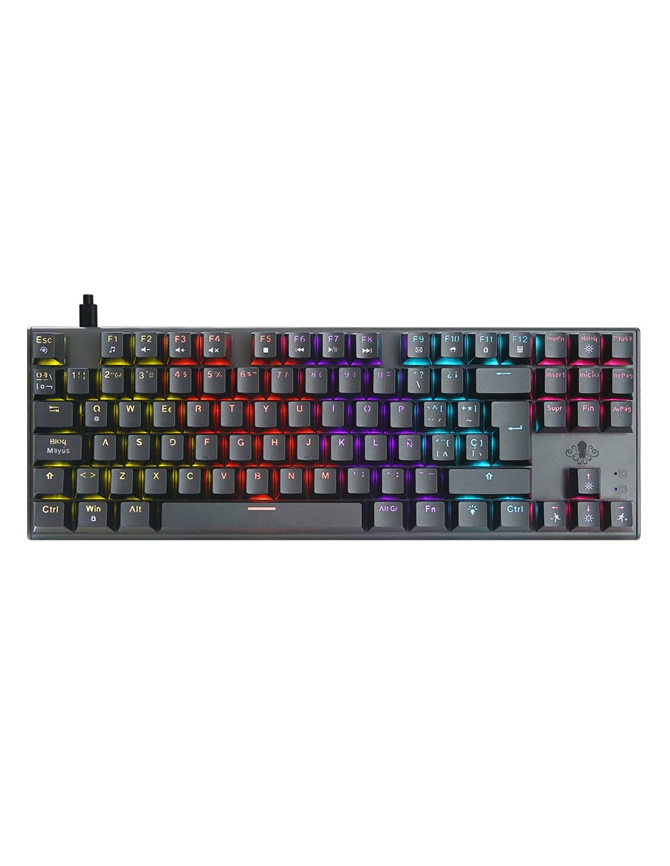 Teclado USB Bluetooth gamer retroiluminado español GG-A49414 4